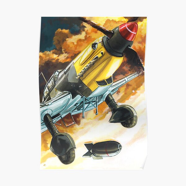 WW2 Luftwaffe Junker 87 Stuka dive bomber Poster