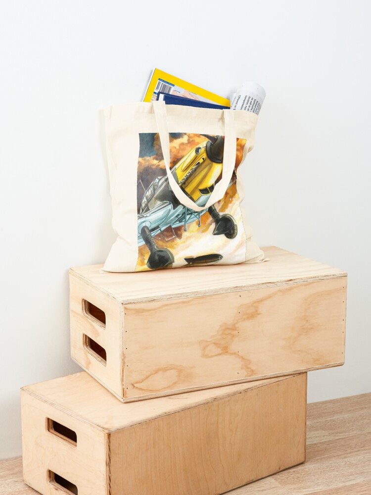 Alternate view of WW2 Luftwaffe Junker 87 Stuka dive bomber Tote Bag