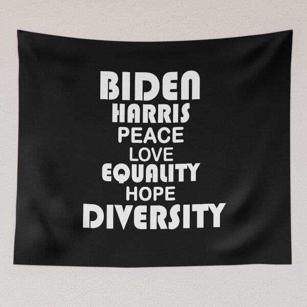 Item preview, Biden Harris Peace Love Equality Hope Diversity designed and sold by Bouchfashions.
