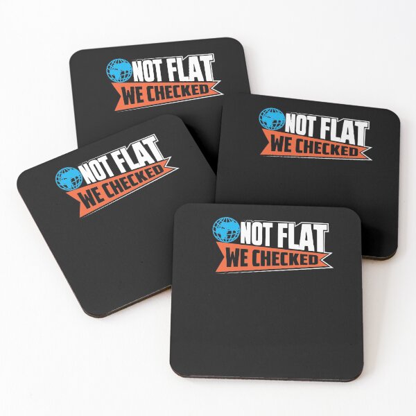 Item preview, Not Flat we Checked globe earth shirt design designed and sold by Grinover.