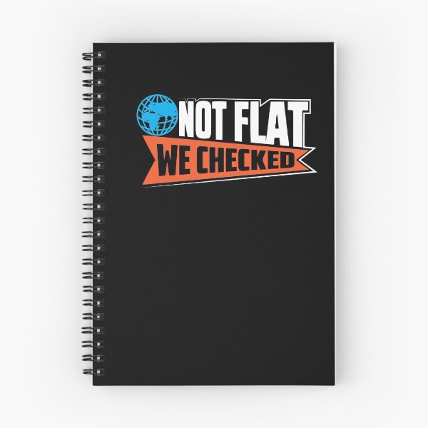 Item preview, Not Flat we Checked globe earth shirt design designed and sold by Grinover.