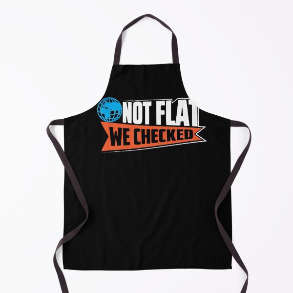 Item preview, Not Flat we Checked globe earth shirt design designed and sold by Grinover.