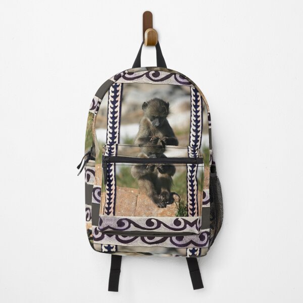 Item preview, Baby Baboon Sweet Little Monkey Foraging designed and sold by SpiritGifts.