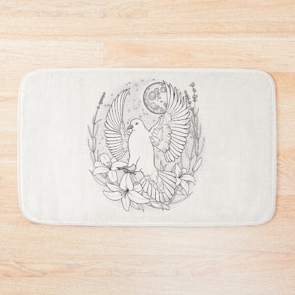 Item preview, Dove in the moonlight designed and sold by LeenOnArt.