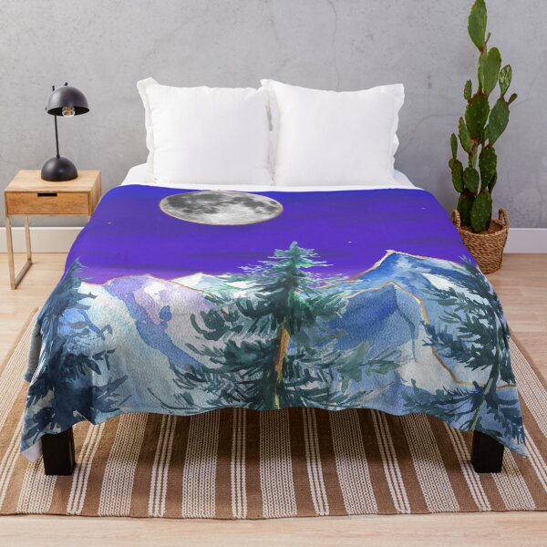 Item preview, Full Moon over Mountain Forest designed and sold by Lisa Casineau.