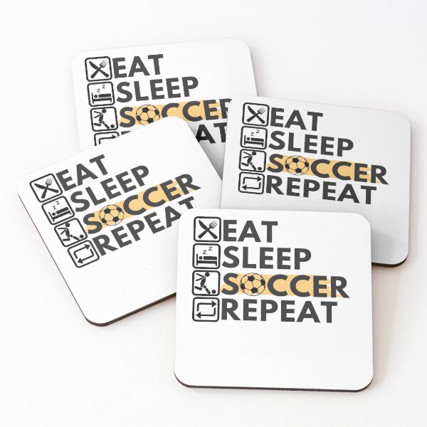 Artikelvorschau, Eat Sleep Soccer Repeat entworfen und verkauft von MoohAs.