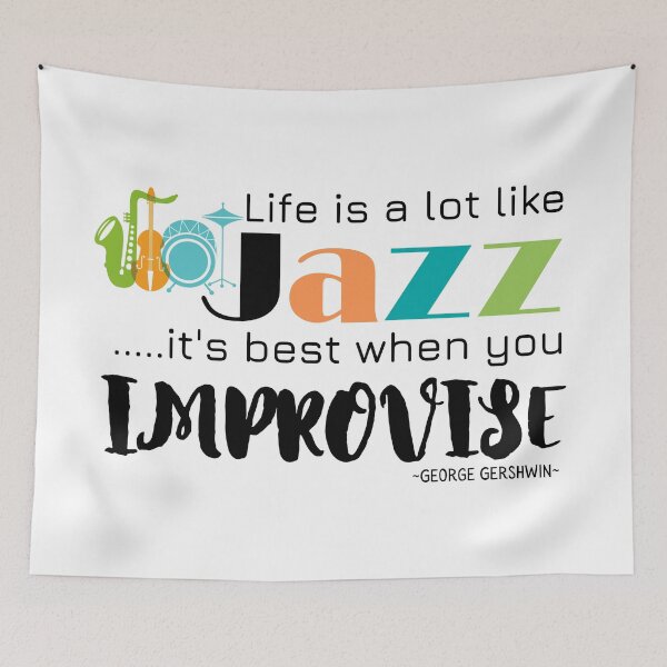 Item preview, Life Is A Lot Like Jazz Quote - George Gershwin designed and sold by Nancyanna.