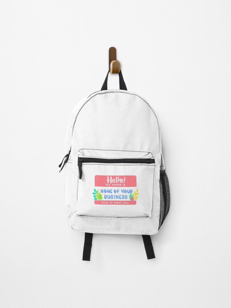 Thumbnail 1 of 3, Backpack, Hello! designed and sold by PlanetAries.