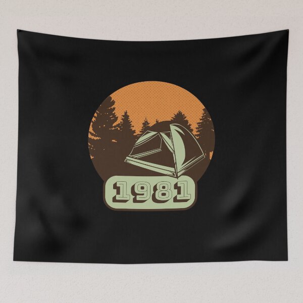 Item preview, Vintage Hiking Camping 1981 designed and sold by Piztees.
