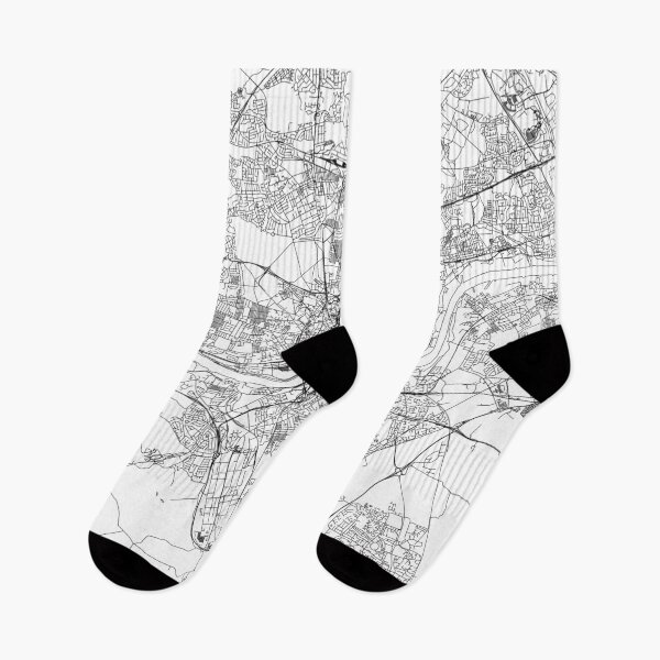 Item preview, Newcastle White Map designed and sold by multiplicitymap.