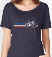 Bike Stripes French National Road Race v2 Women's Relaxed Fit T-Shirt