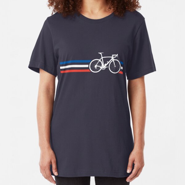 Bike Stripes French National Road Race v2 Slim Fit T-Shirt