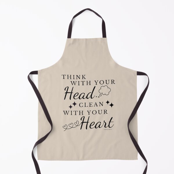 Item preview, Think With Your Head Clean With Your Heart Housekeeping Fun designed and sold by SavvyCleaner.