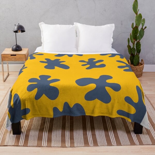 Aperçu de l'œuvre Motif naturel bleu jaune créée et vendue par jsebouvi.