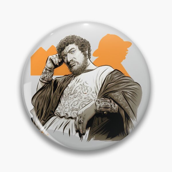 Item preview, Peter Ustinov - An illustration by Paul Cemmick designed and sold by TIGERDAVER.