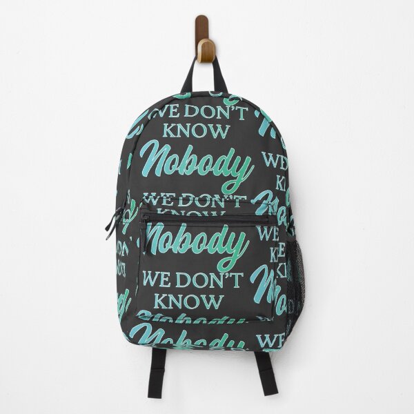 Item preview, We Dont Know Nobody - Colorful Blue and Green Text designed and sold by TheMajesticGoat.