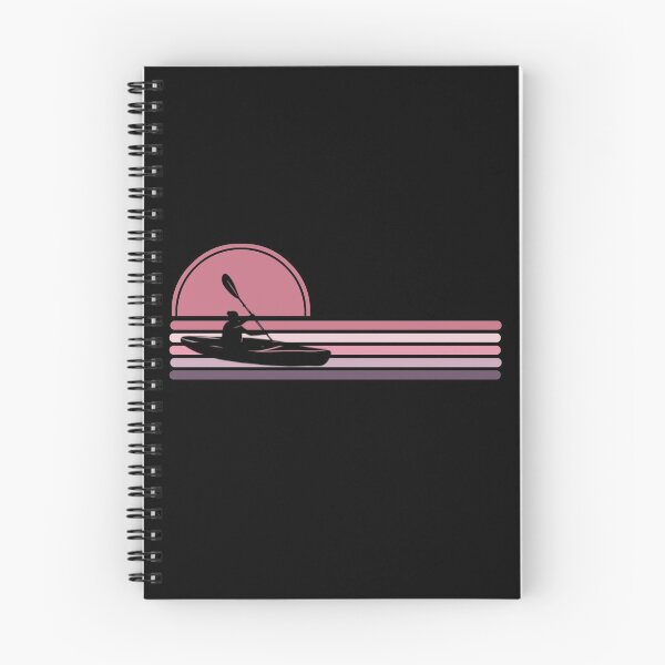 Item preview, Woman Kayaker - Pink Sunset Stripes designed and sold by HeatherPore.