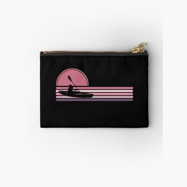 Item preview, Woman Kayaker - Pink Sunset Stripes designed and sold by HeatherPore.