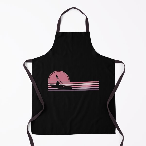 Item preview, Woman Kayaker - Pink Sunset Stripes designed and sold by HeatherPore.