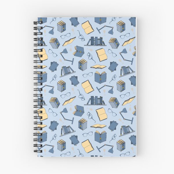 Item preview, Book Lover Bookworm Books and Glasses Pattern designed and sold by HotHibiscus.