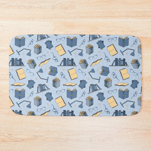 Item preview, Book Lover Bookworm Books and Glasses Pattern designed and sold by HotHibiscus.
