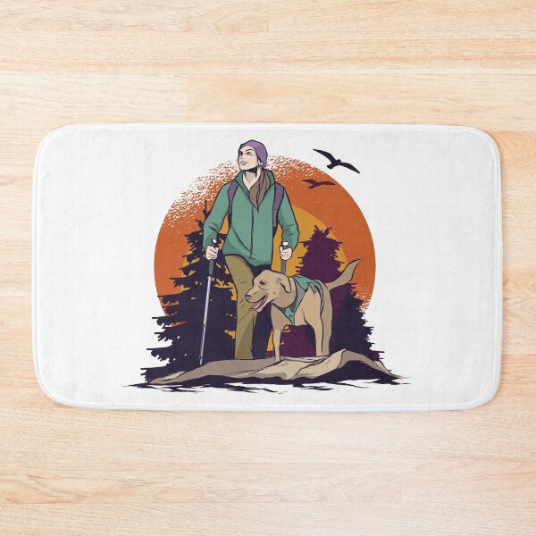 Item preview, Hiking with dog in forest designed and sold by Piztees.