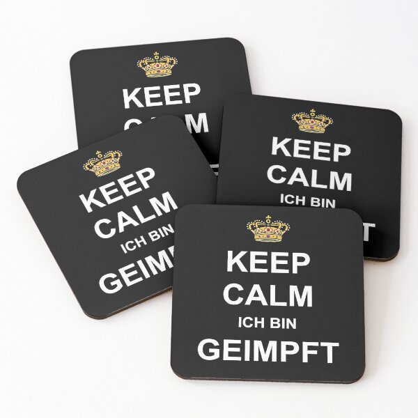 Artikelvorschau, KEEP CALM ich bin GEIMPFT - Statement 2021 entworfen und verkauft von urban-design.