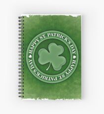 Happy Saint Patrick's day clover leaf Spiral Notebook