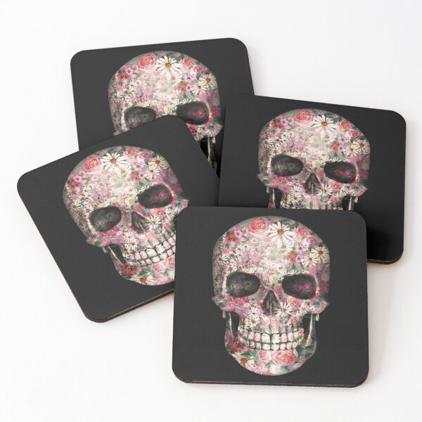 Item preview, Floral Psychedelic Colored Abstract  Skull designed and sold by BritzShop.