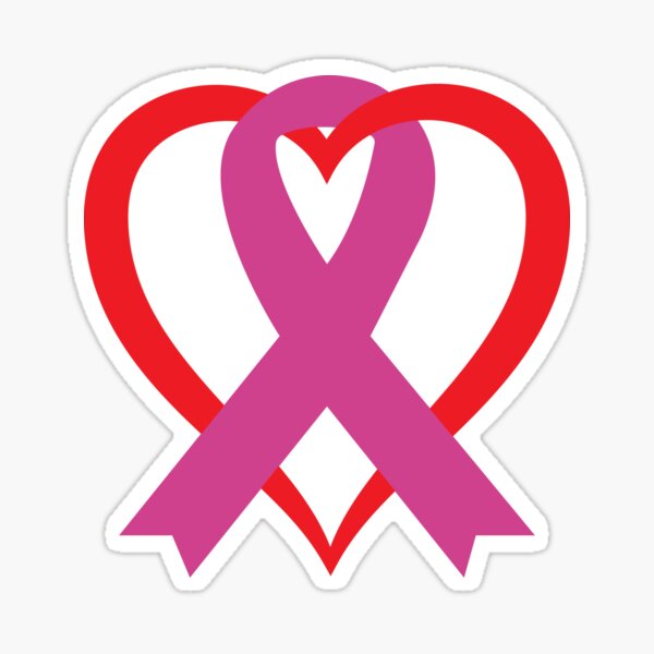 Breast Cancer Ribbon Wall Decal Vinyl Lettering Sticker Art