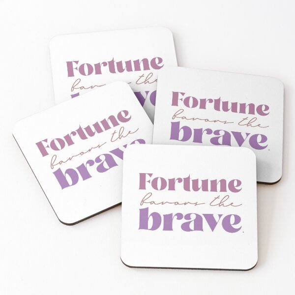 Item preview, Fortune favors the brave designed and sold by squishyrainbow.