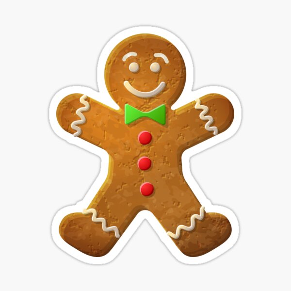 Gingerbread Man Stickers | Redbubble