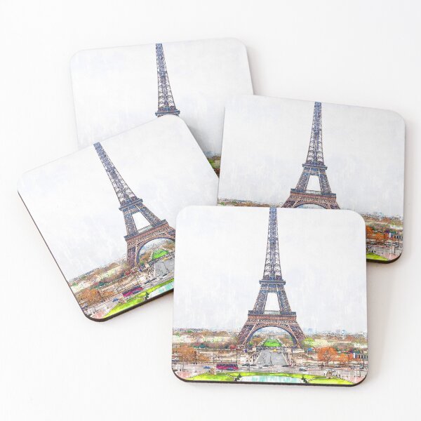 Item preview, Eiffel Tower Water Pond. For Eiffel Tower & Paris Lovers. designed and sold by ColortrixArt.