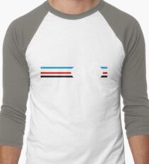Bike Stripes Velodrome Men's Baseball ¾ T-Shirt