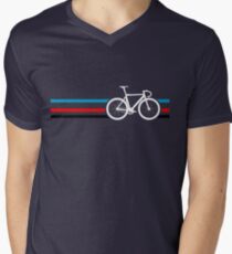 Bike Stripes Velodrome Men's V-Neck T-Shirt