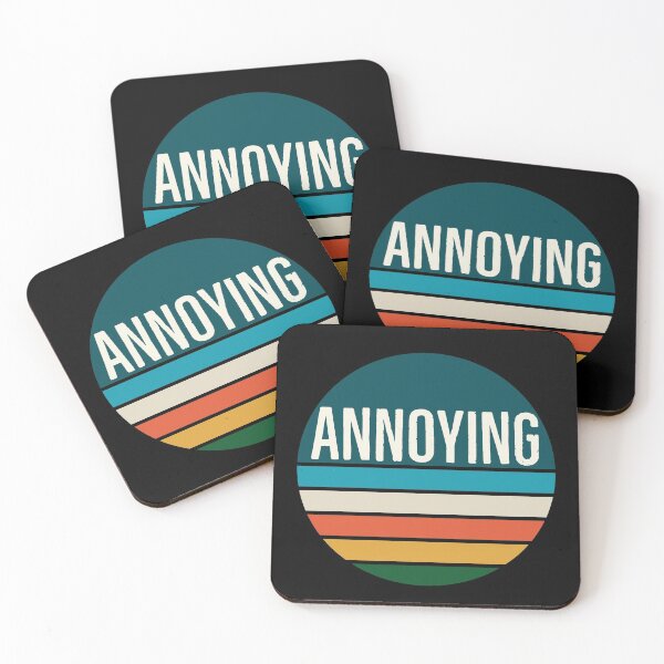 Item preview, Annoying on a Vintage Retro Striped Sunset designed and sold by Zurickdesigns.