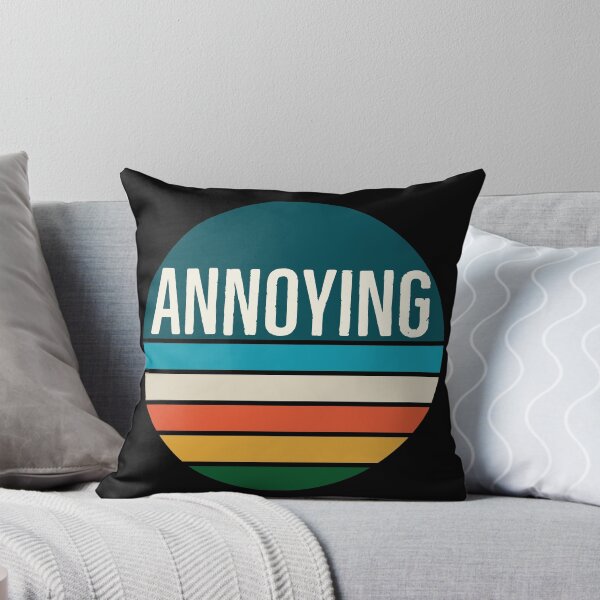 Item preview, Annoying on a Vintage Retro Striped Sunset designed and sold by Zurickdesigns.