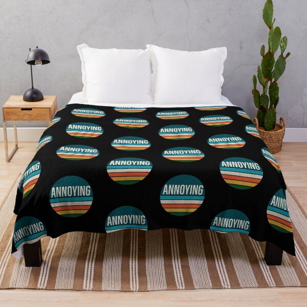 Item preview, Annoying on a Vintage Retro Striped Sunset designed and sold by Zurickdesigns.