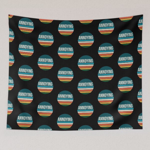 Item preview, Annoying on a Vintage Retro Striped Sunset designed and sold by Zurickdesigns.