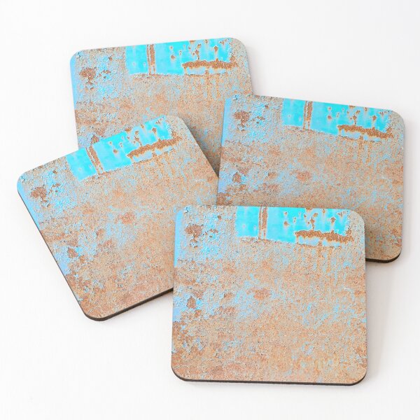 Item preview, Blue and Brown Rustic Metal Paint designed and sold by kayodeDesign.