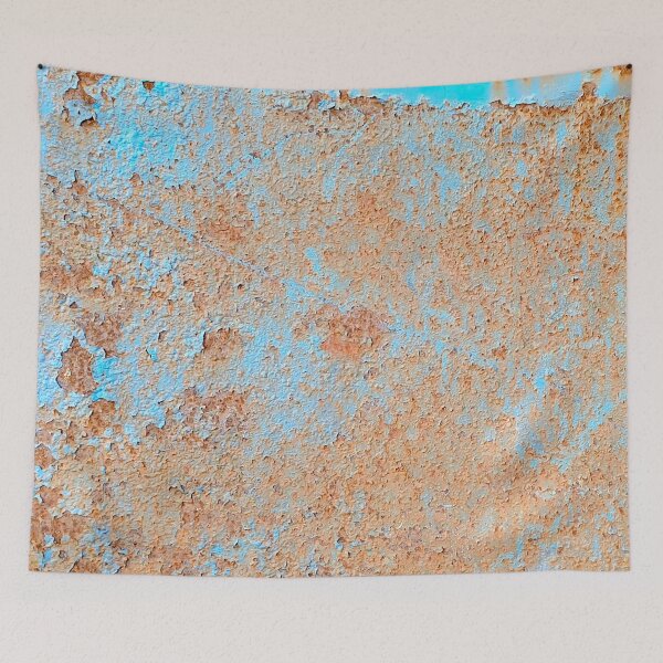 Item preview, Blue and Brown Rustic Metal Paint designed and sold by kayodeDesign.