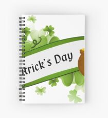 Happy Saint Patrick's day hat Spiral Notebook