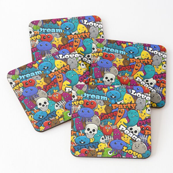 Item preview, Colorful Graffiti Characters designed and sold by Curio Meridian.