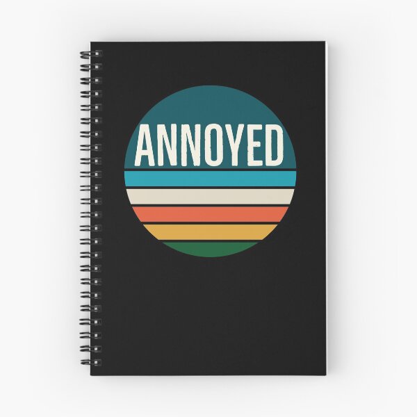 Item preview, Annoyed on a Vintage Retro Striped Sunset designed and sold by Zurickdesigns.