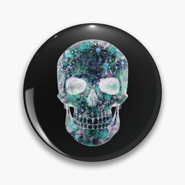 Item preview, Floral Psychedelic Colored Abstract  Skull designed and sold by BritzShop.