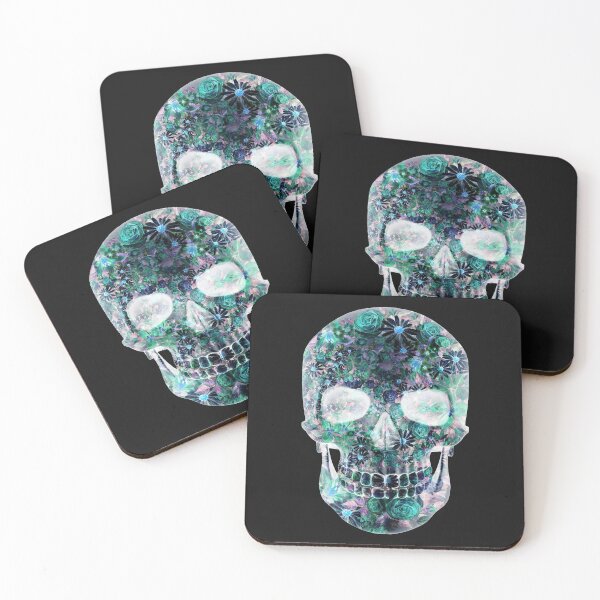 Item preview, Floral Psychedelic Colored Abstract  Skull designed and sold by BritzShop.