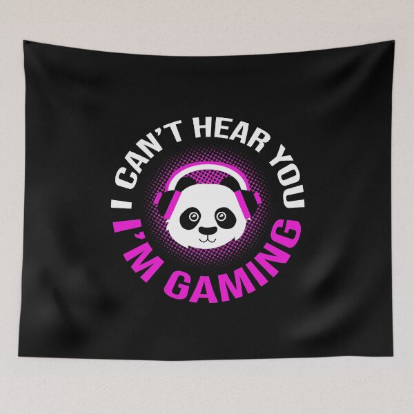 Item preview, I Can't Hear You I'm Gaming Panda designed and sold by Siiiiichfried.
