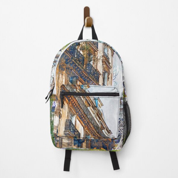 Item preview, Vintage Parisian Building & Eiffel Tower. For Eifferl Tower & Paris Lovers.  designed and sold by ColortrixArt.