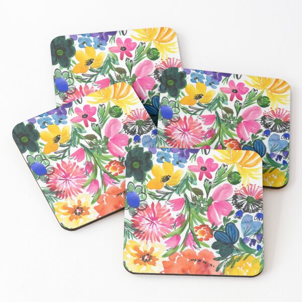 Artikelvorschau, buntes Blumenmuster entworfen und verkauft von kosarandrea.