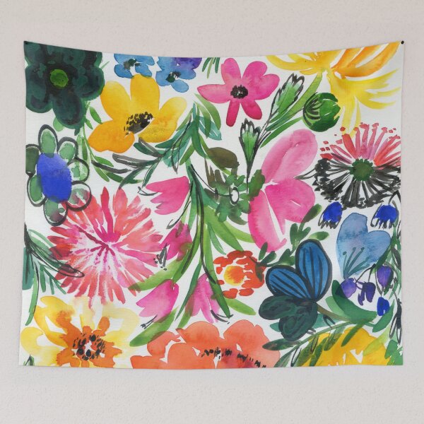 Item preview, colorful floral pattern designed and sold by kosarandrea.